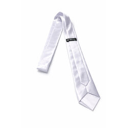 Süblimasyon Saten Beyaz Kravat - 3