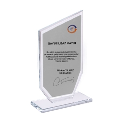 Süblimasyon Şeffaf Kristal Cam Plaket - NobbyStar (1)