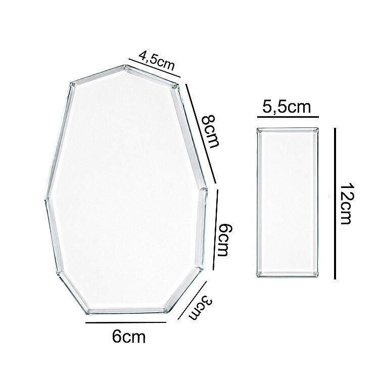 Süblimasyon Şeffef Kristal Cam Plaket - 3