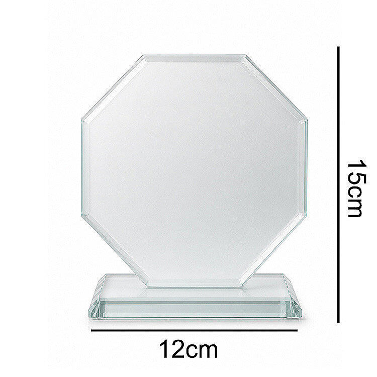 Süblimasyon Sekizgen Kristal Cam Plaket - 4