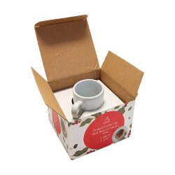 Tekli Süblimasyon İthal Türk Kahvesi Fincanı - Beyaz - 4