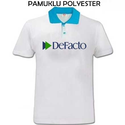 Sublimasyon Turkuaz Polo Yaka Tişört - 1