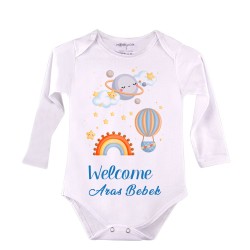 Süblimasyon Uzun Kol Bebek Zıbını - 2'li Paket - 3
