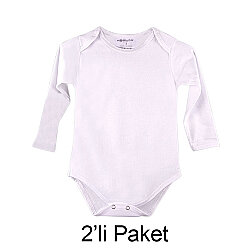 Süblimasyon Uzun Kol Bebek Zıbını - 2'li Paket - NobbyStar