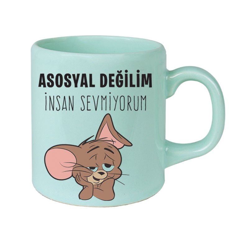 Süblimasyon Yeşil Seramik Kupa Bardak - Kutulu - 1