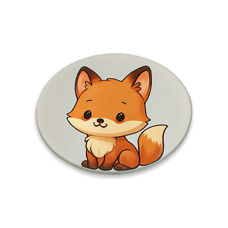 Süblimasyon Yuvarlak Kristal Cam Bardak Altlığı - 4'lü Paket - 2