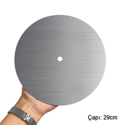 Süblimasyon Yuvarlak Metal Büyük Saat - 29cm - 2