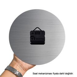 Süblimasyon Yuvarlak Metal Büyük Saat - 29cm - 4