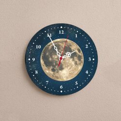 Süblimasyon Yuvarlak Metal Büyük Saat - 29cm - 5