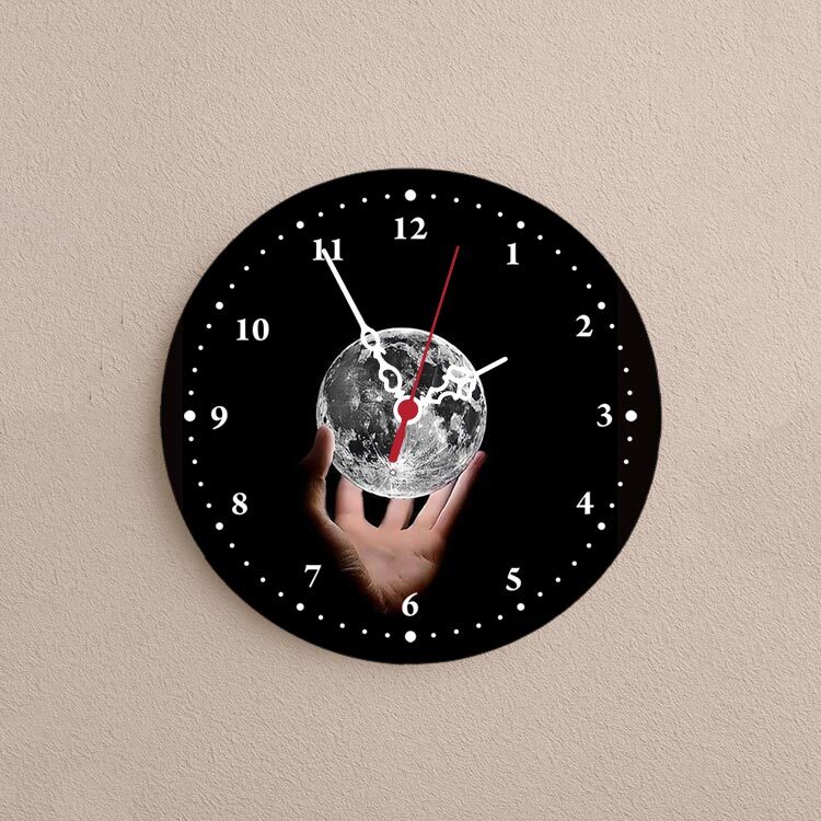 Süblimasyon Yuvarlak Metal Saat - 19,5cm - 4