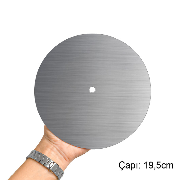 Süblimasyon Yuvarlak Metal Saat - 19,5cm - 2