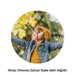 Süblimasyon Yuvarlak Saat Ahşabı - 2
