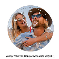 Süblimasyon Yuvarlak Saat Ahşabı - 6
