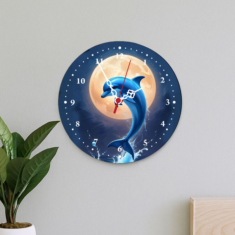 Süblimasyon Yuvarlak Saat Metali - 19,5cm - 5