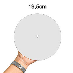 Süblimasyon Yuvarlak Saat Metali - 19,5cm - NobbyStar