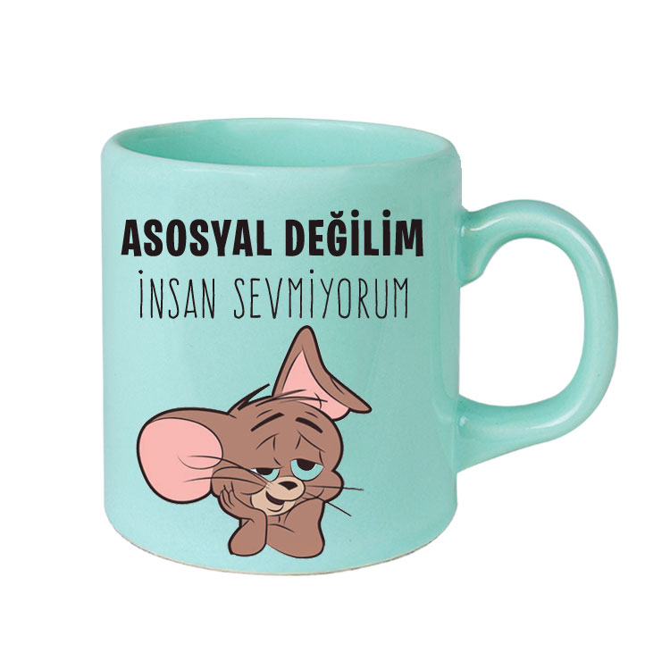 Süblimayon Yeşil Seramik Kupa Bardak - Koli - 2