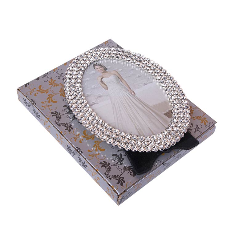 Swarovski Oval Taşlı Fotoğraf Çerçevesi - 10x15cm - 3