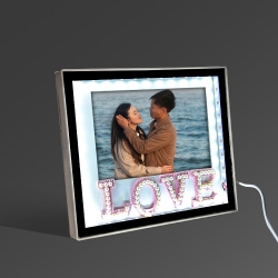 Taşlı Love Sihirli Ayna - Led Işıklı Çerçeve - NobbyStar (1)