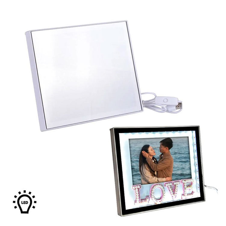 Taşlı Love Sihirli Ayna - Led Işıklı Çerçeve - 1