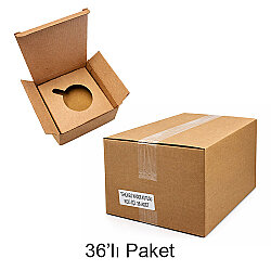 Tekli Türk Kahve Fincan Kutusu - 36'lı Paket - NobbyStar