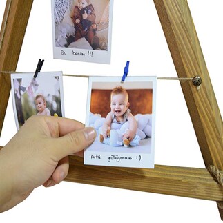 Triangle Multiple Photo Frame with String - Thumbnail