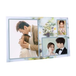 Triple Glass Wedding Photo Frame - 1