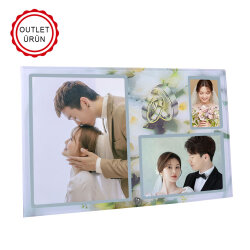 Triple Glass Wedding Photo Frame - NobbyStar