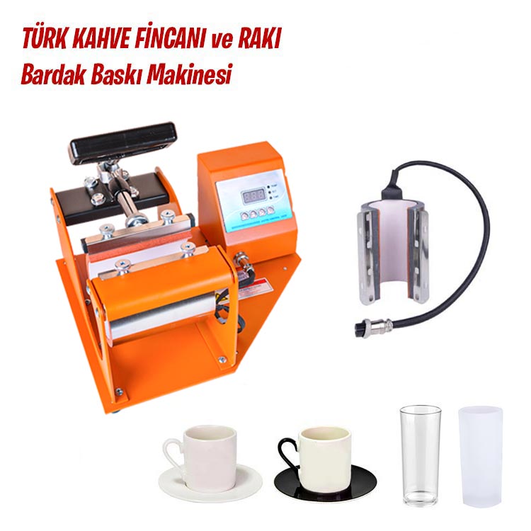 Türk Kahve Fincanı Ve Rakı Bardak Baskı Makinesi - 1