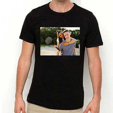 Unisex Siyah T-Shirt %100 Pamuklu - 4