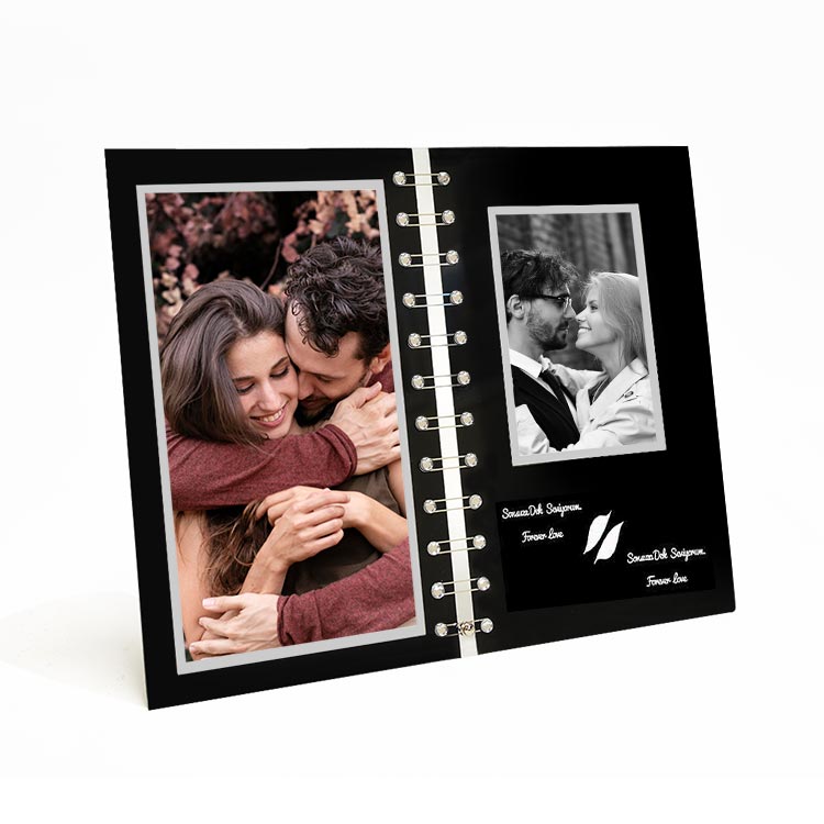 Vertical Glass Photo Frame 