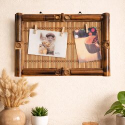 Bamboo Multiple Photo Frame with String and Latch 20x30 - NobbyStar
