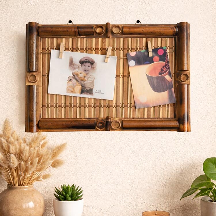 Bamboo Multiple Photo Frame with String and Latch 20x30 - 1