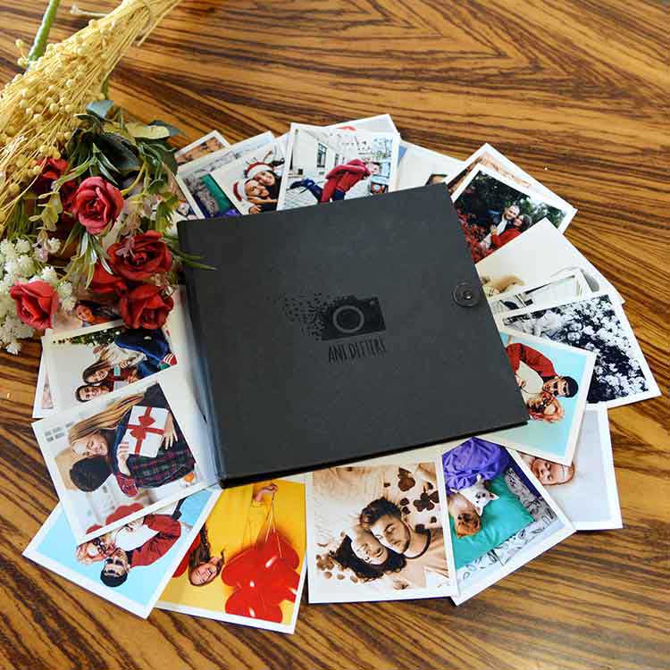 Black Personalized Memory Book