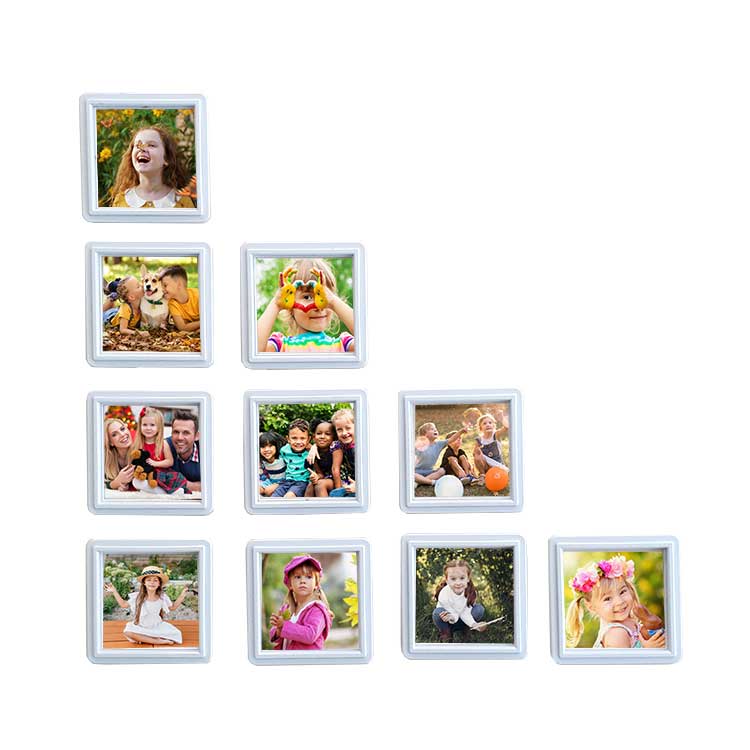 Mini Restickable Square Frames - White - 1