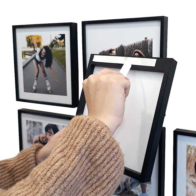 Wholesale Restickable Square Frame - Black - 4