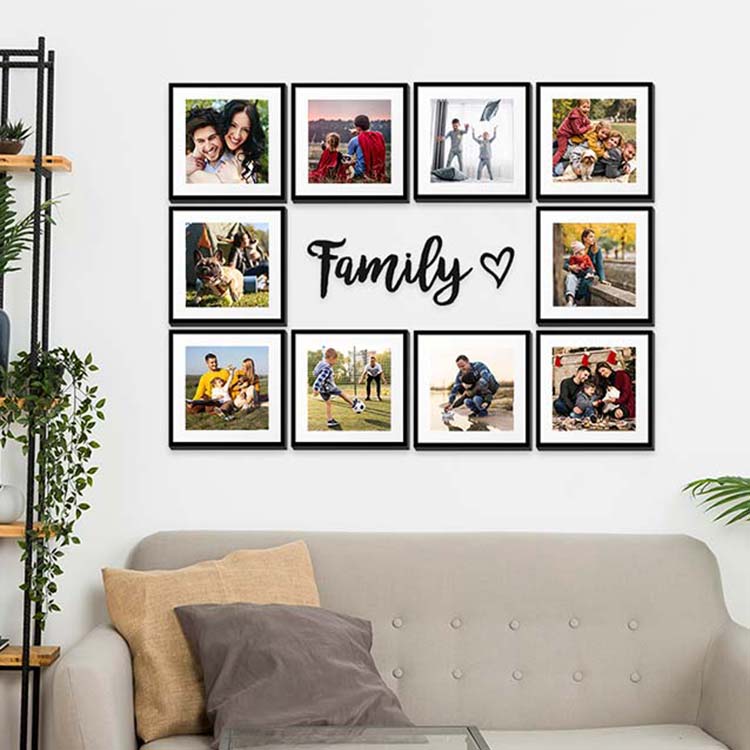 Wholesale Restickable Square Frame - Black - 16