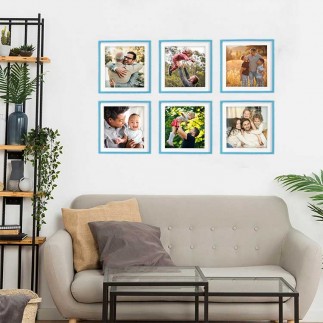 Wholesale Restickable Square Frame - Blue - Thumbnail