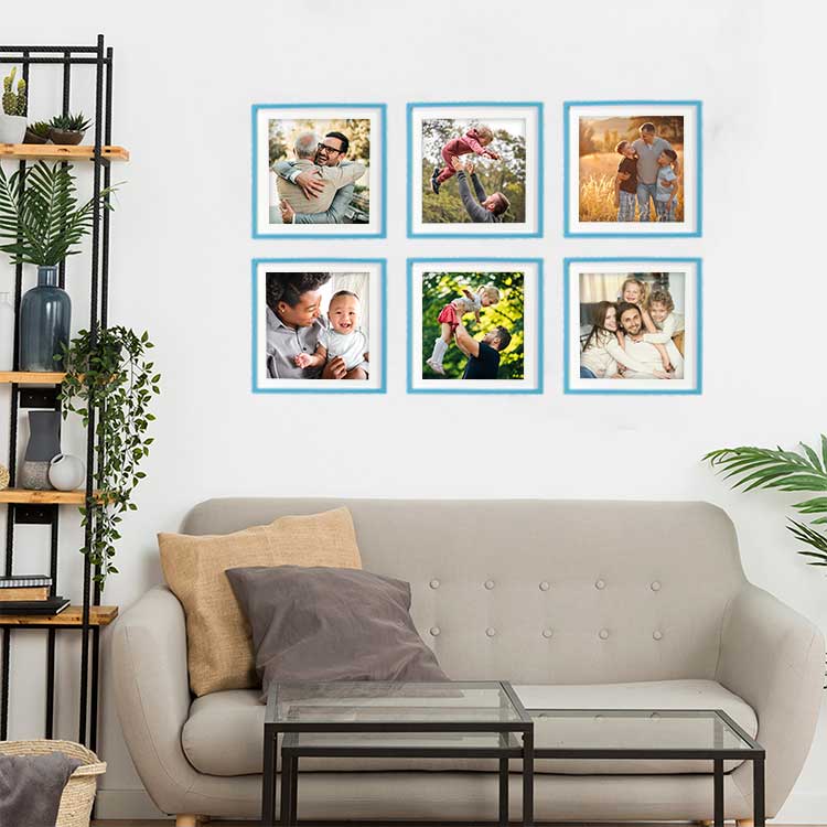 Wholesale Restickable Square Frame - Blue - 2