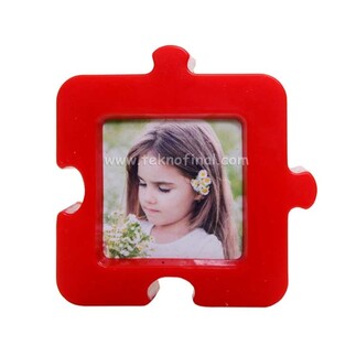 Standart Puzzle Photo Frame Magnet - Thumbnail