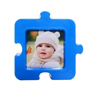 Standart Puzzle Photo Frame Magnet - Thumbnail