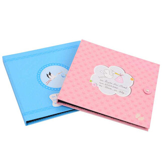 Stork Figured Baby Memory Book - Thumbnail