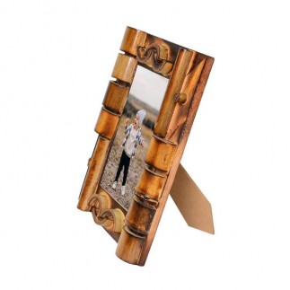 Wooden Bamboo Photo Frame 13x18 cm - Thumbnail