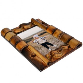 Wooden Bamboo Photo Frame 13x18 cm - Thumbnail