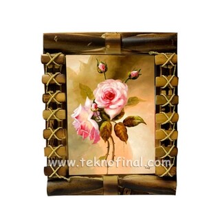 Wooden Bamboo Photo Frame 13x18 cm - Thumbnail