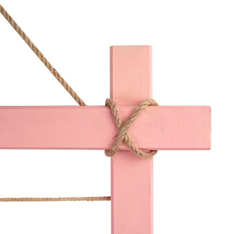 Wooden Colored Multiple Photo Frame with String - 48x68 cm - 3