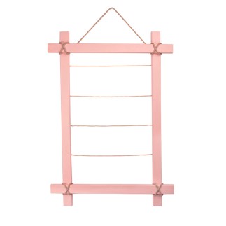 Wooden Colored Multiple Photo Frame with String - 48x68 cm - 1