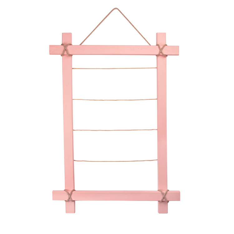 Wooden Colored Multiple Photo Frame with String - 48x68 cm - 1