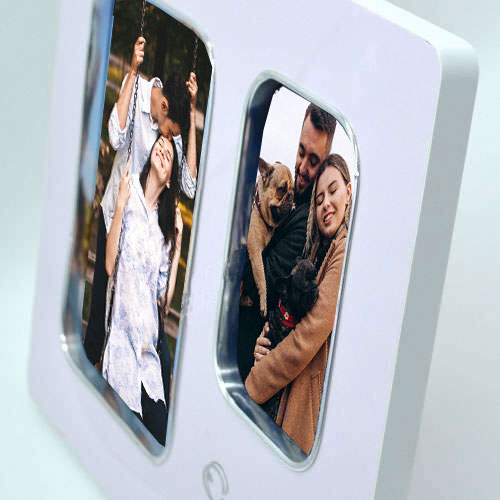 Wooden Glossy 2 Opening Photo Frame - 23x28 cm - Thumbnail