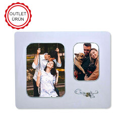 Wooden Glossy 2 Opening Photo Frame - 23x28 cm - 1