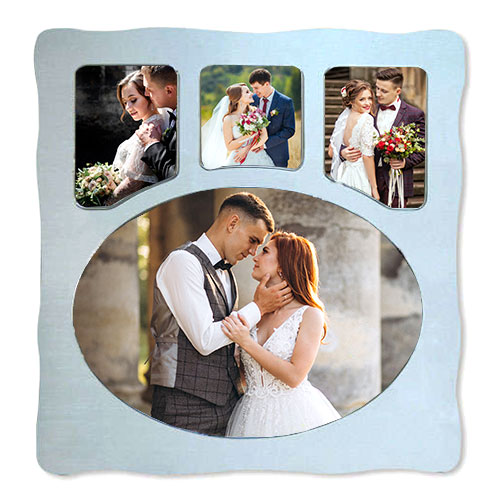 Wooden Glossy 4 Opening Photo Frame - 30x41 cm